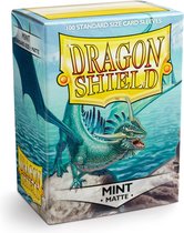 100 hoesjes Dragon Shield MATTE Mint Standaard Maat Card Sleeves