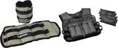 Tunturi - Fitness Set - Enkel- & Polsgewichten 2 x 2,0 kg - Gewichtvest 10 kg