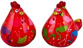 Pomme pidou Kip Matilda - Peper- en Zoutstel - Small - Flamingo Jive Chilired