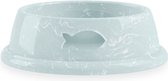 Tarhong voerbak kat whiskers marmer mint melamine (15X4,5 CM 180 ML)