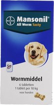 Mansonil All Worm - Hond - 6 Tabletten