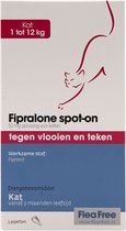Flea Free Fipralone spot-on kat 1 tot 12 kg - 3 pipet