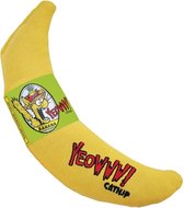 Yeowww! Banaan Kicker - Catnip Kattenkruid Speeltje voor Katten - Geel - 18 cm