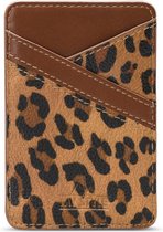 My Style Sticky Pocket Kaarthouder - 2 Pasjes - Brown Leopard