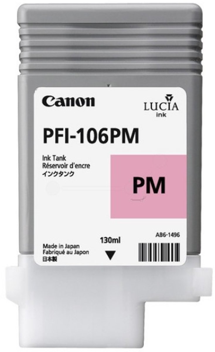 PFI-106PM inktcartridge foto magenta standard capacity 130 ml 1-pack