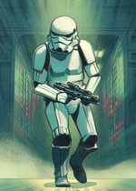 Komar Mandalorian Stormtrooper Print Vlies Fotobehang 200x280cm 4-Banen