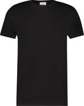 Purewhite -  Heren Regular Fit   T-shirt  - Zwart - Maat S