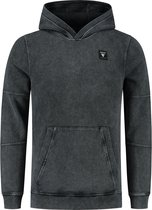 Purewhite -  Heren Regular Fit   Hoodie  - Grijs - Maat L