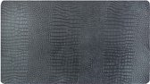 Placemat Recycle Leather Black 43x30cmrectangle - Crocco Look