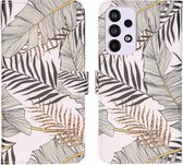 iMoshion Design Softcase Book Case Samsung Galaxy A33 hoesje - Glamour Botanic