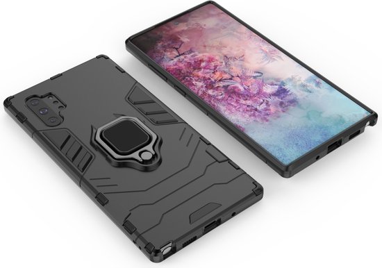 Étui de protection pour anneau magnétique de protection antichoc Mobigear Noir Samsung Galaxy Note 10 Plus