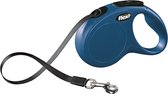 Flexi New Classic Tape - Hondenriem - Blauw - S - 5 m - (<15 kg)