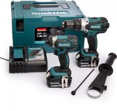 Makita DLX2145TJ 18V Li-Ion accu klopboor-/schroefmachine (DHP458) & slagschroevendraaier (DTD152)