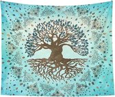 Wellness-House | Zen Wandkleed Tree Of Life | Wandversiering | Wandkleed | Tree Of Life | Levensboom | Omslagdoek | Zen