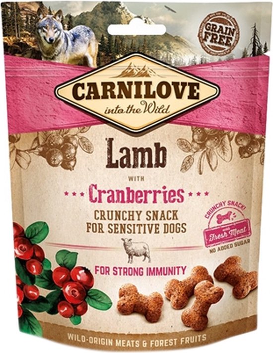 Carnilove Crunchy Snack Lam / Cranberries 200 GR