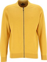 CASA MODA heren vest katoen - met rits - mais geel -  Maat: L