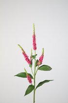 Kunstbloem - Tulp papegaai - topkwaliteit decoratie - 2 stuks - zijden bloem - geel - 60 cm hoog