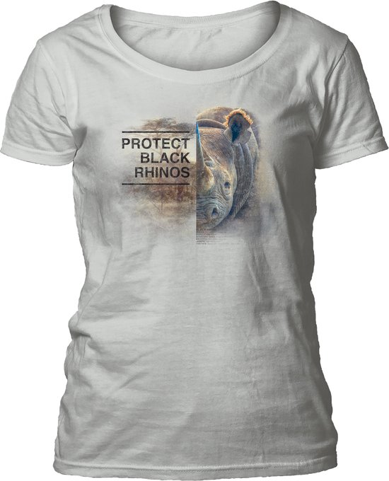 Ladies T-shirt Protect Rhino Grey XL