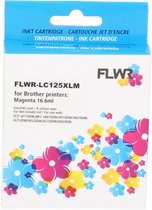 FLWR - Inktcartridge / LC-125XLM / Magenta - Geschikt voor Brother