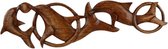 Beelden - Dolfijnen - Hout - Bruin - 24x85x2 cm - Indonesie - Sarana - Fairtrade