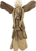 Angel driftwood L - Hout - 40x28x16 cm - Bruin - India - Sarana - Fairtrade