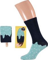 Ice popsicle sokken giftbox | Multi Blauw | Maat 42/47 | Geschenkdoos | Cadeaudoos | Giftbox Heren | Geschenkdoos Karton | Giftbox sokken Heren | Ijs sokken | Sushi sokken Heren |