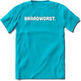 Braadworst - Snack T-Shirt | Grappig Verjaardag Kleding Cadeau | Eten En Snoep Shirt | Dames - Heren - Unisex Tshirt | - Blauw - S