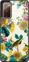 Samsung Galaxy S20 FE hoesje glas - Sunflowers - Geel - Backcover telefoonhoesje - Bloemen - Casimoda