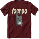 Voodoo pop T-Shirt Grappig | Halloween Kleding Kado Heren / Dames | Animal Skateboard Cadeau shirt - Burgundy - XL