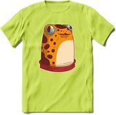 Hello there T-Shirt Grappig | Dieren kikker Kleding Kado Heren / Dames | Animal Skateboard Cadeau shirt - Groen - L