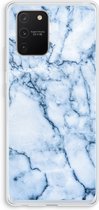 CaseCompany® - Galaxy S10 Lite hoesje - Blauw marmer - Soft Case / Cover - Bescherming aan alle Kanten - Zijkanten Transparant - Bescherming Over de Schermrand - Back Cover