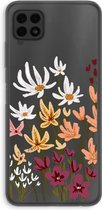 Case Company® - Galaxy A22 4G hoesje - Painted wildflowers - Soft Case / Cover - Bescherming aan alle Kanten - Zijkanten Transparant - Bescherming Over de Schermrand - Back Cover