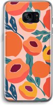 CaseCompany® - Galaxy S7 Edge hoesje - Perzik - Soft Case / Cover - Bescherming aan alle Kanten - Zijkanten Transparant - Bescherming Over de Schermrand - Back Cover