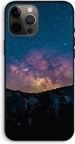 CaseCompany® - iPhone 12 Pro Max hoesje - Travel to space - 100% Biologisch Afbreekbaar - Duurzaam - Biodegradable Soft Case - Milieuvriendelijke Print op Achterkant - Zwarte Zijkanten - Besc