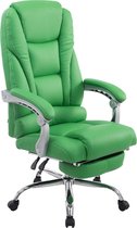CLP Pacific Bureaustoel - Voor volwassenen - Met armleuningen - Ergonomische - Kunstleer - groen