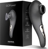 Go Power Hanna - Luchtdruk Vibrator - Luxe Uitvoering - USB Herlaadbaar - 10 standen - Waterdicht - Zwart