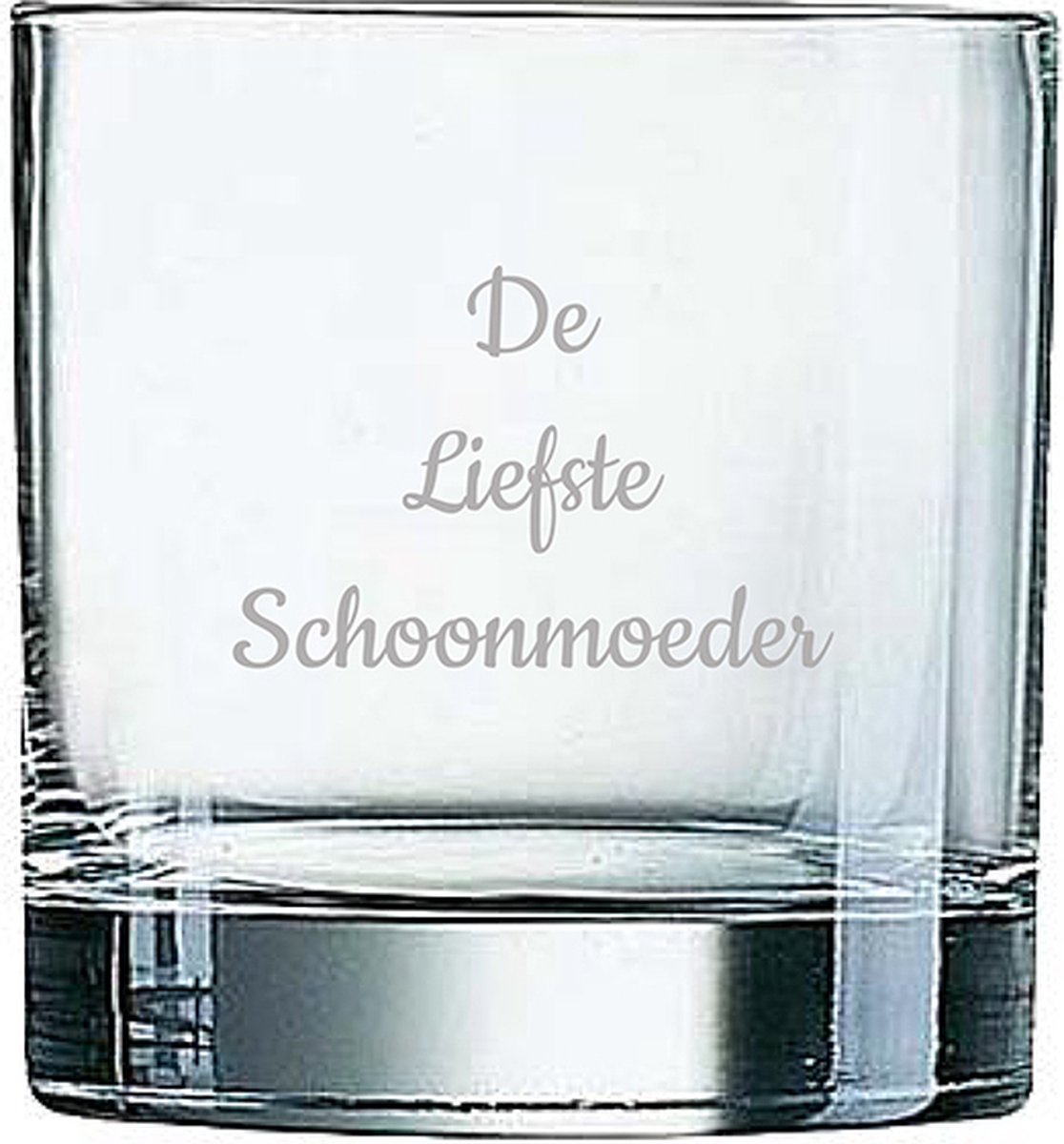 Gegraveerde Whiskeyglas 38cl De Liefste Schoonmoeder