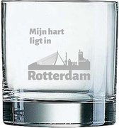 Gegraveerde Whiskeyglas 38cl Rotterdam