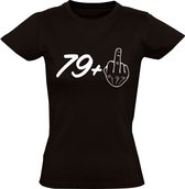 80 jaar Dames t-shirt | verjaardag | feest | cadeau | Zwart