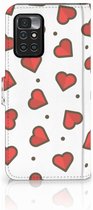 Beschermhoes Xiaomi Redmi 10 | Redmi Note 11 4G Telefoonhoesje Cadeau voor Vriendin Hearts