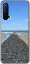 Geschikt voor OnePlus Nord CE 5G hoesje - Noordzee - Strand - Water - Siliconen Telefoonhoesje