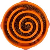 Slo Bowl Fun Feeder Voerbak  - M - Oranje - Ø 28 cm