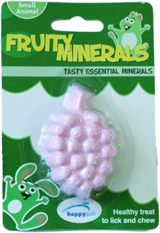 Happy Pet Fruity Mineral Grapefruit – Mineraalblok – 6.5 x 4.5 x 2.5 cm