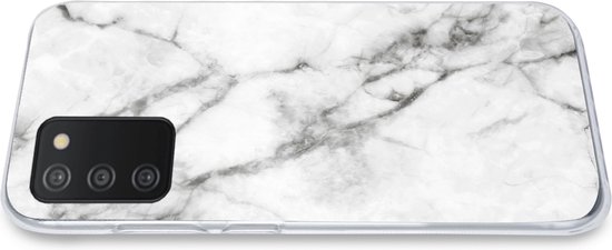 Étui Samsung galaxy a73 - Marbre - Luxe - Wit - Étui de téléphone en Siliconen