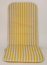 Madison Tuinstoelkussen Lage rug 96×40 cm Yellow Stripe