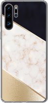 Coque Huawei P30 Pro - Marbre - Or - Rose - Coque de téléphone en Siliconen