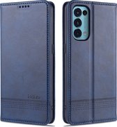 AZNS Boekmodel hoesje Oppo Find X3 lite - Oppo Reno5 5G - Blauw