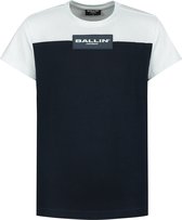 Ballin Amsterdam -  Jongens Slim Fit   T-shirt  - Blauw - Maat 164
