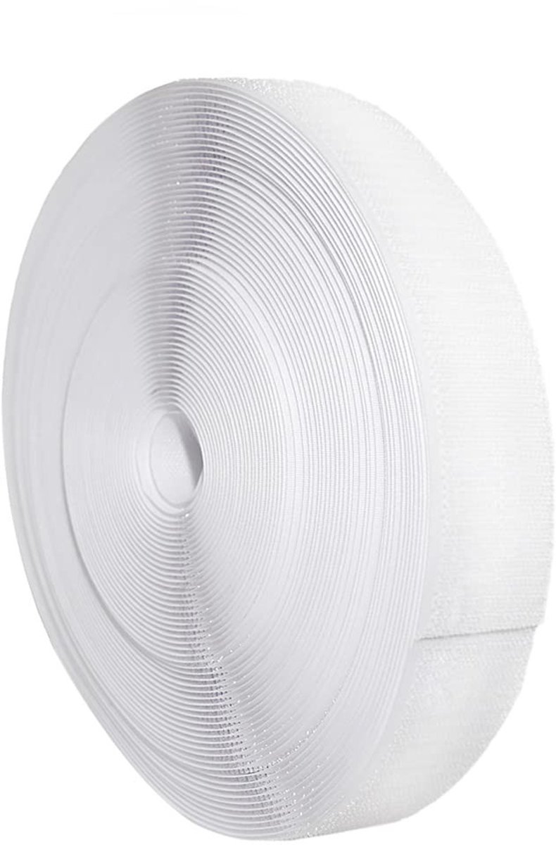 Omgoods - 25 Meter Klittenband voor Naaiprojecten, Wit
