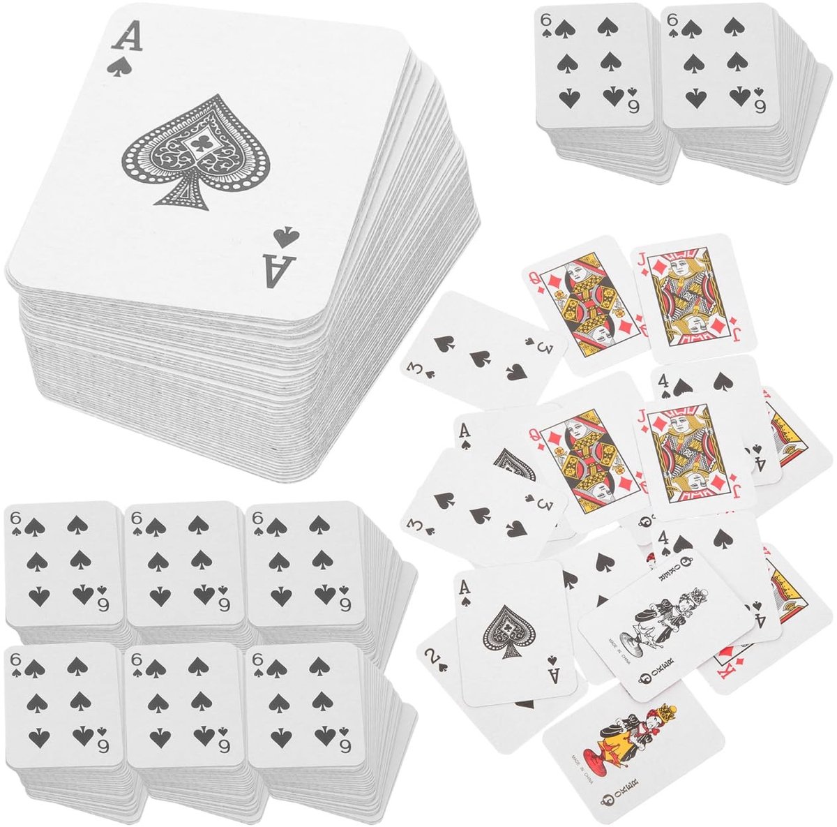 Omgoods - Set van 10 Mini Speelkaarten voor Kinderen en Volwassenen